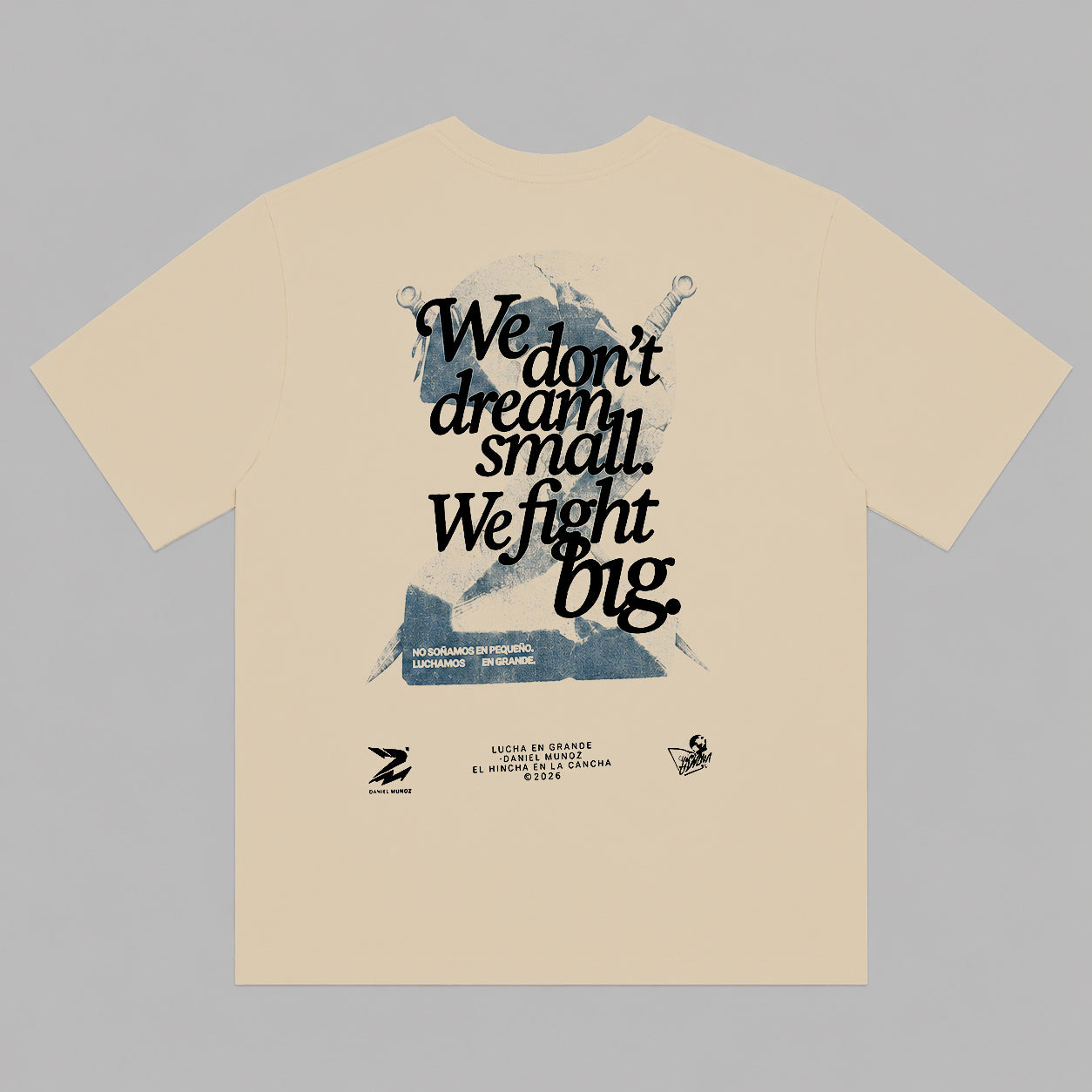 Camisetá DM2 Hombre No Soñamos En Pequeño - Café