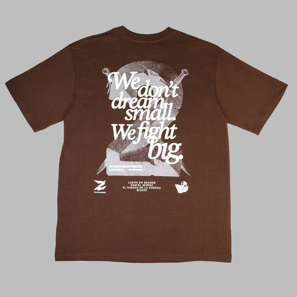 Camisetá DM2 Hombre No Soñamos En Pequeño - Café