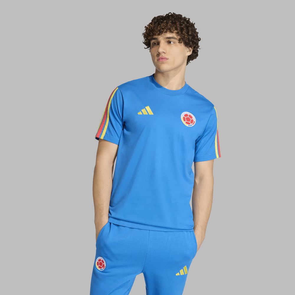 Camiseta adidas Hombre con ADN de Colombia - Azul