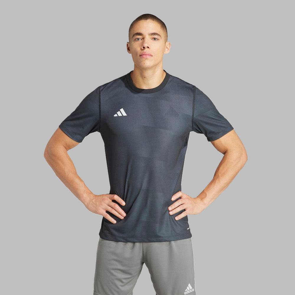 Camiseta adidas Hombre Doble Faz 24 - Negro-Gris