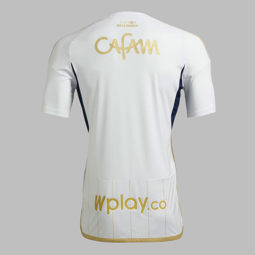 Camiseta adidas Kids Millonarios 25 2da Blanco-Dorado