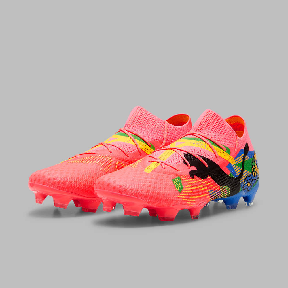 Guayos Puma Hombre Future 7 Ultimate NJR Copa FG/AG - Rosado - Fútbol | Terreno Firme y Césped Artificial