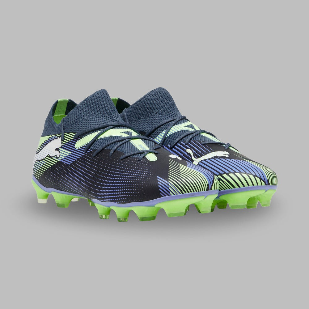 Guayos Puma Hombre Future 7 Match FG/Ag- Negro-azul