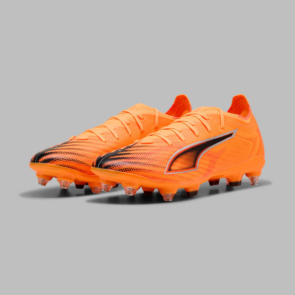 Guayos Puma Hombre Ultra 6 Match MxSG - Naranja - Fútbol | Terreno Blando