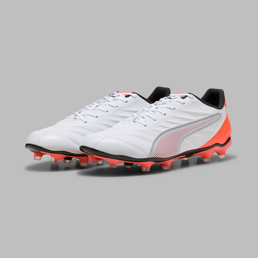Guayos Puma Hombre King Pro FG/AG - Blanco - Fútbol | Terreno Firme y Césped Artificial