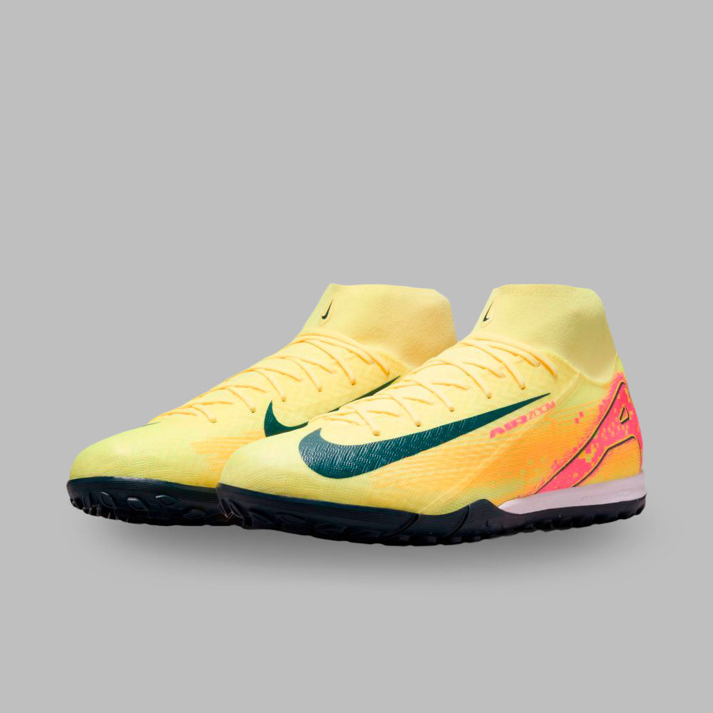 Torretin Nike Hombre Superfly Academy Mbappé TF - Amarillo-Rosa