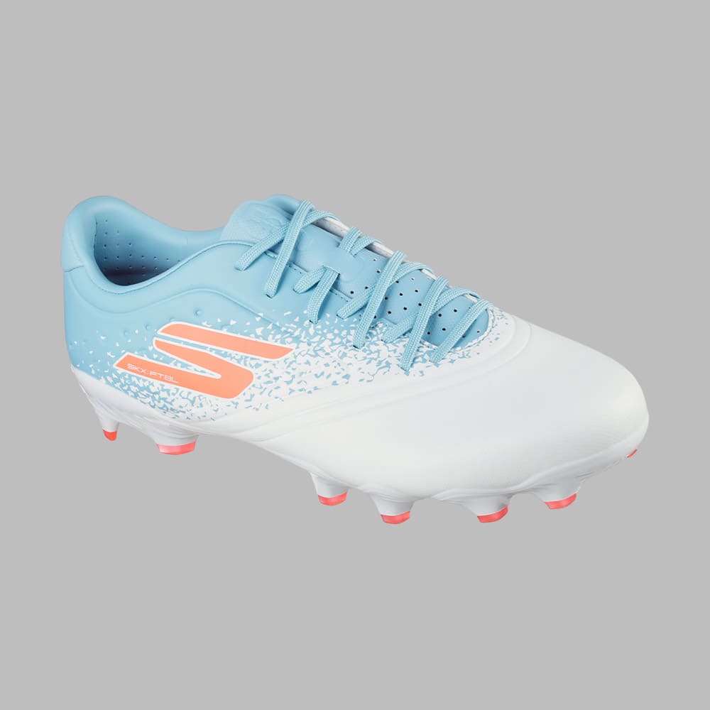 Guayos Skechers Hombre Razor 1.5 Academy FG Fútbol | Blanco Terreno Firme