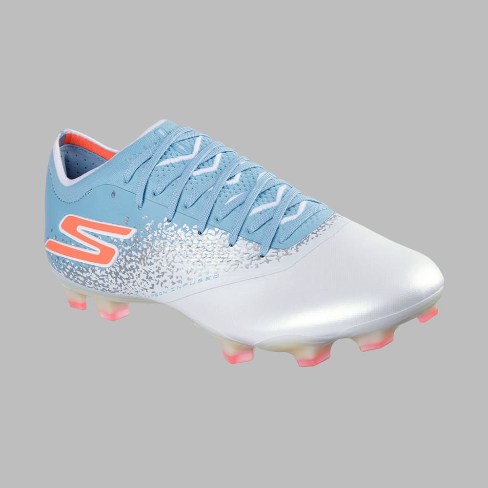 Guayos Skechers Hombre Razor 1.5 Elite FG Fútbol | Blanco Terreno Firme