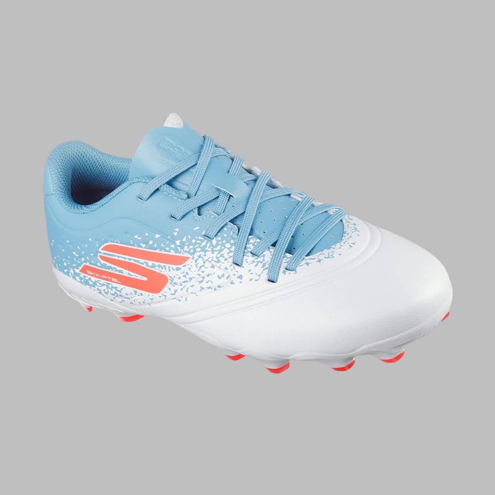 Guayos Skechers Kids Razor 1.5 Jr Youth FG Fútbol | Blanco Terreno Firme