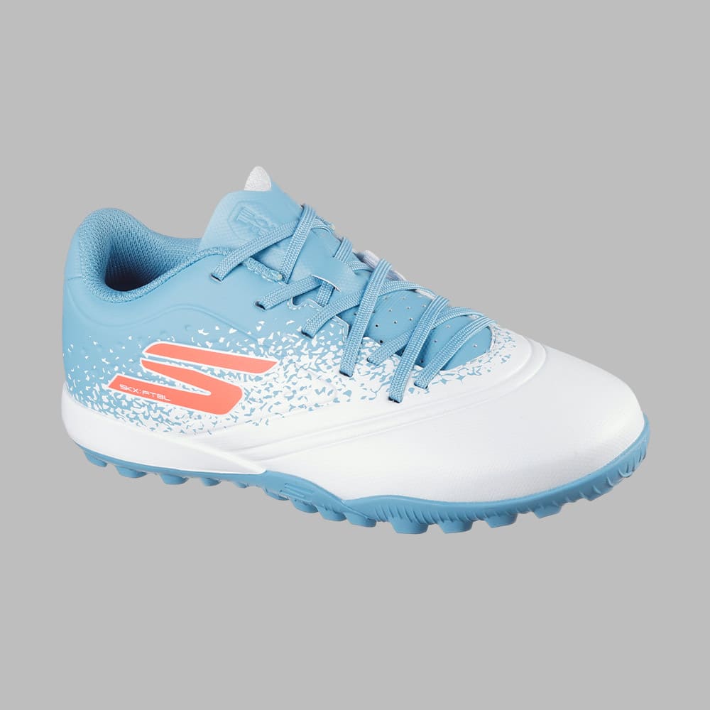 Torretin Skechers Kids Razor 1.5 Jr Youth TF Fútbol | Blanco Terreno Artificial
