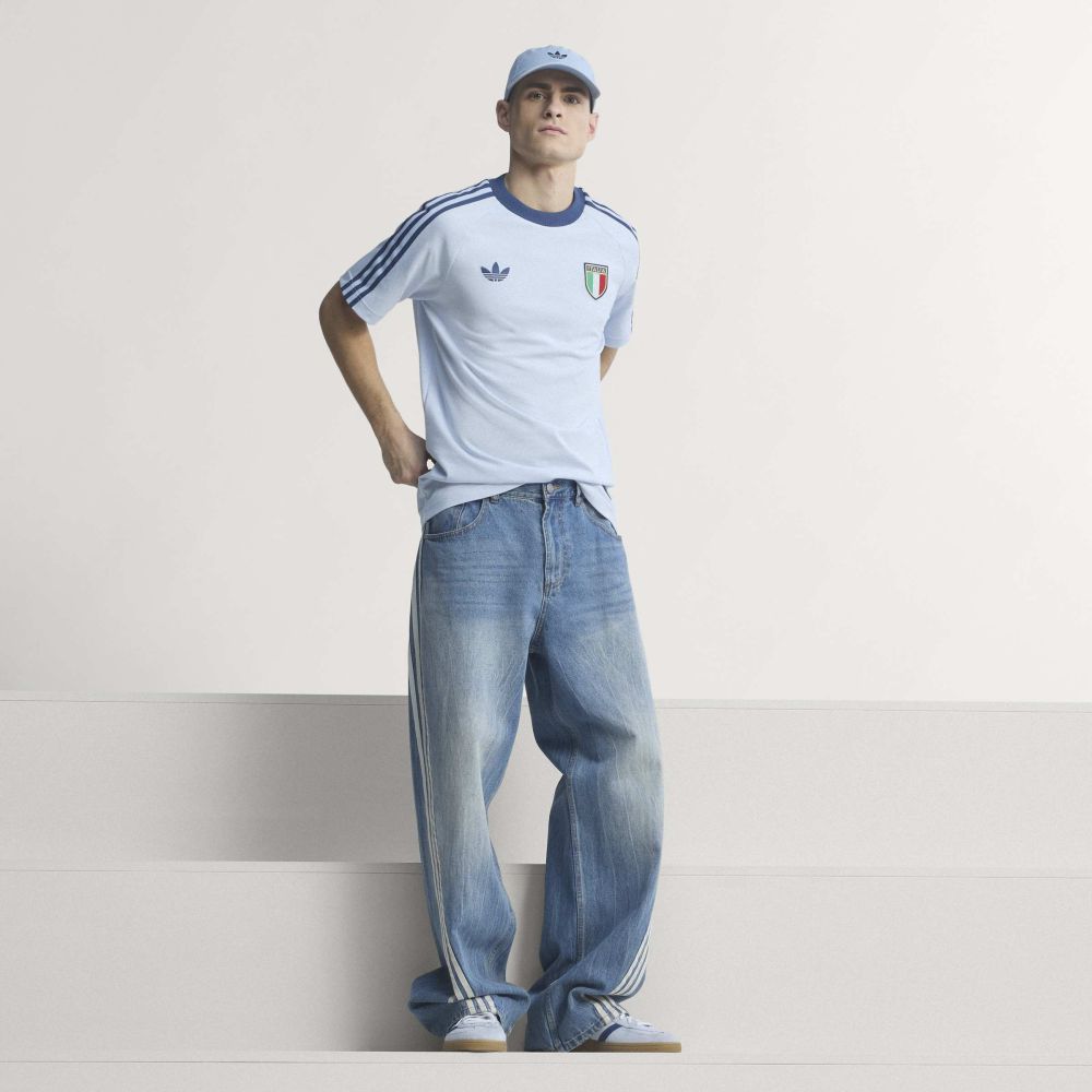 Camiseta adidas Hombre Italia Originals - Azul