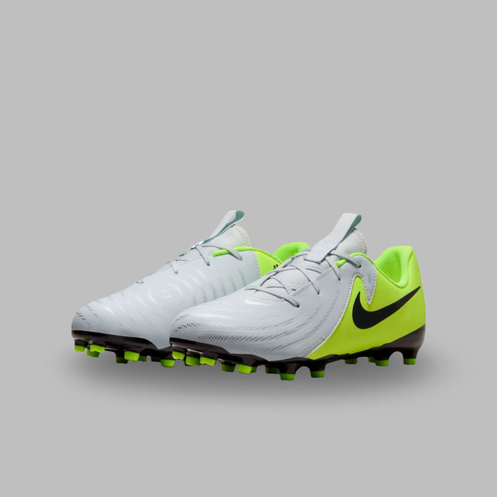 Guayos Nike Kids Phantom Gx II Acad FG/MG-Plateado/Amarillo