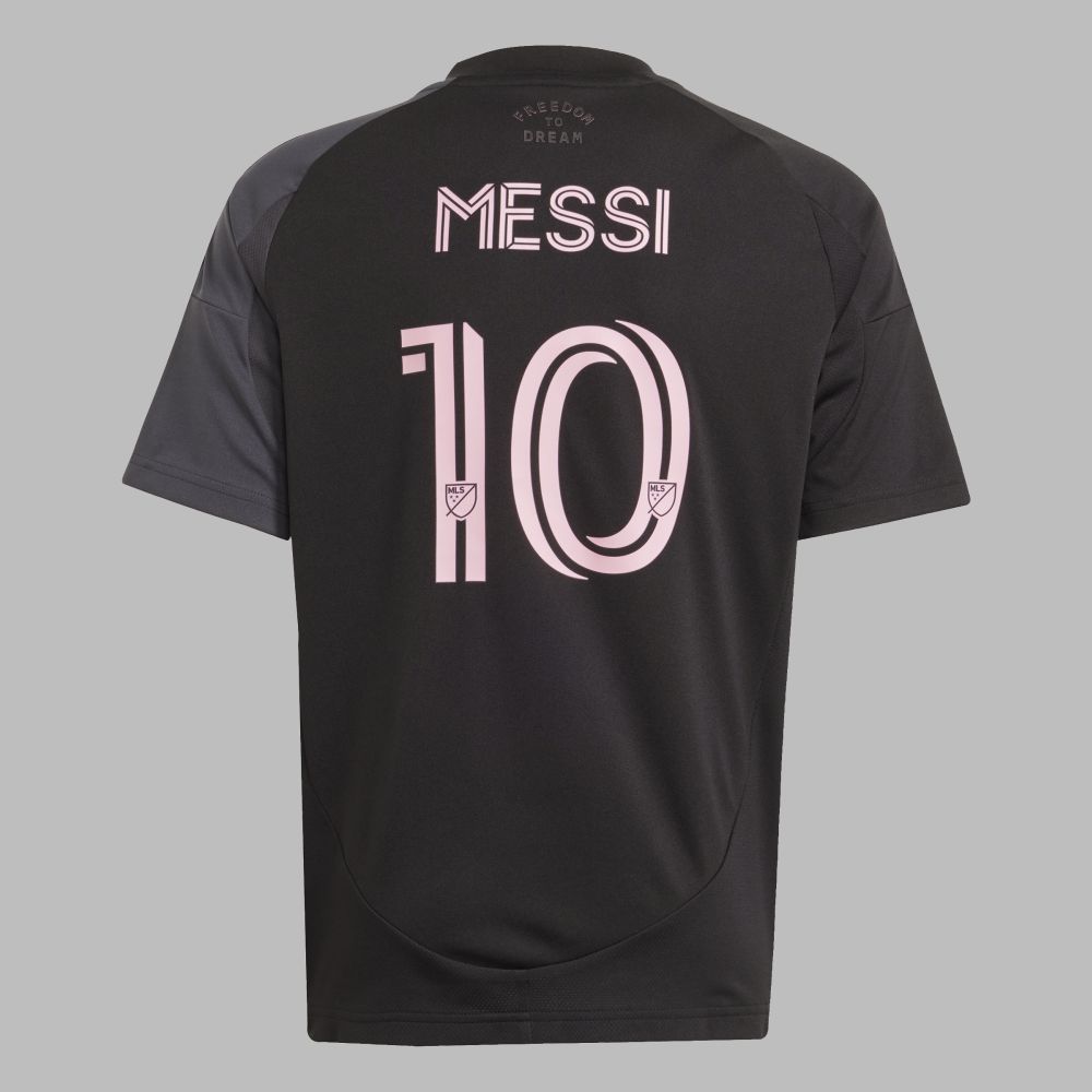 Camiseta adidas Jr Inter Miami CF 25 Messi Away Jersey -Gris
