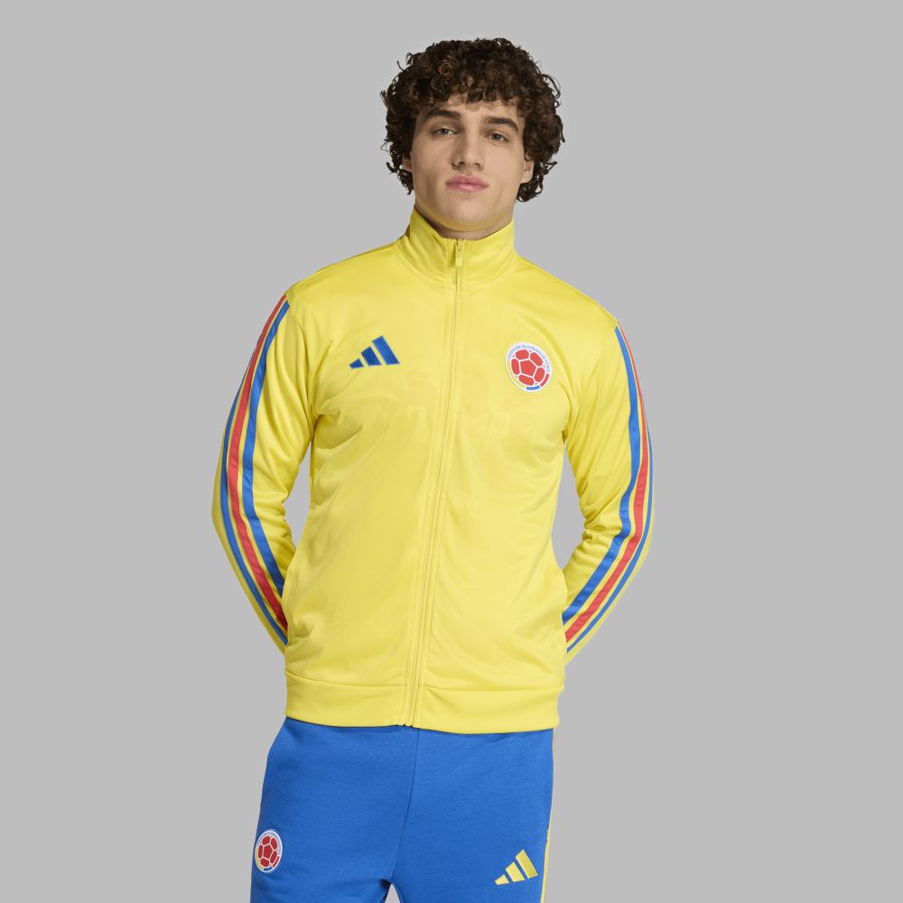 Chaqueta adidas Hombre deportiva con ADN de Colombia - Amarillo