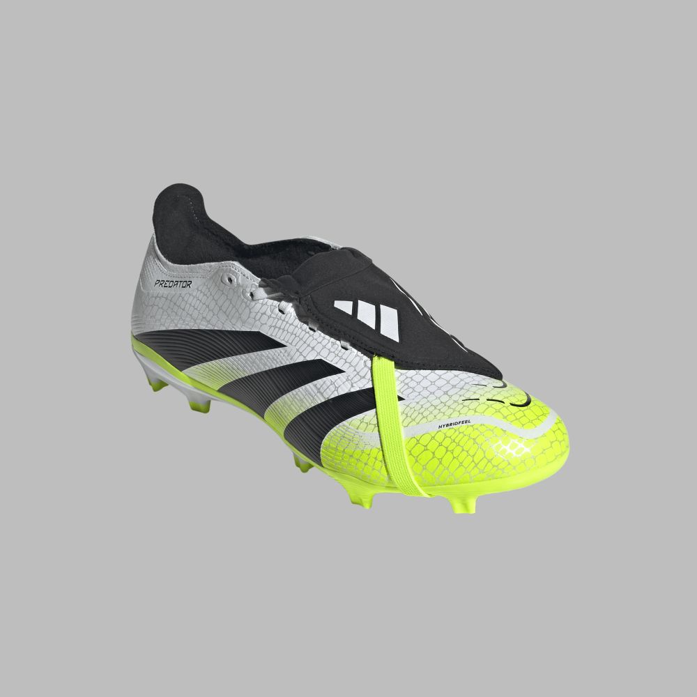 Guayos adidas Hombre Predator League Lengüeta Plegable FG/MG - Blanco