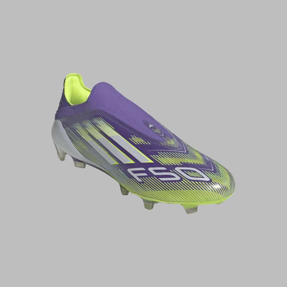 Guayos adidas Unisex F50 Elite Laceless FG - Morado/Verde