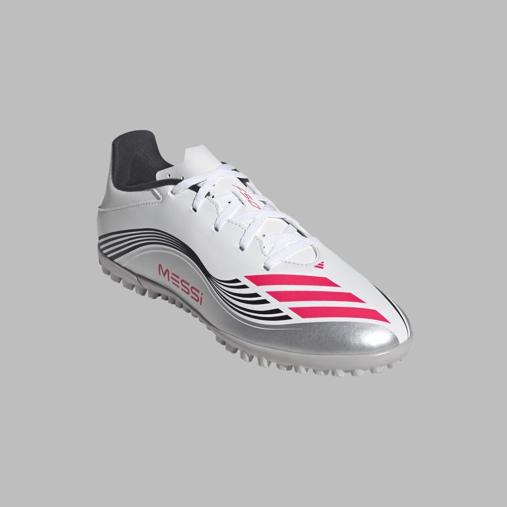 Torretin adidas Hombre F50 Messi Club TF - Blanco/Plateado