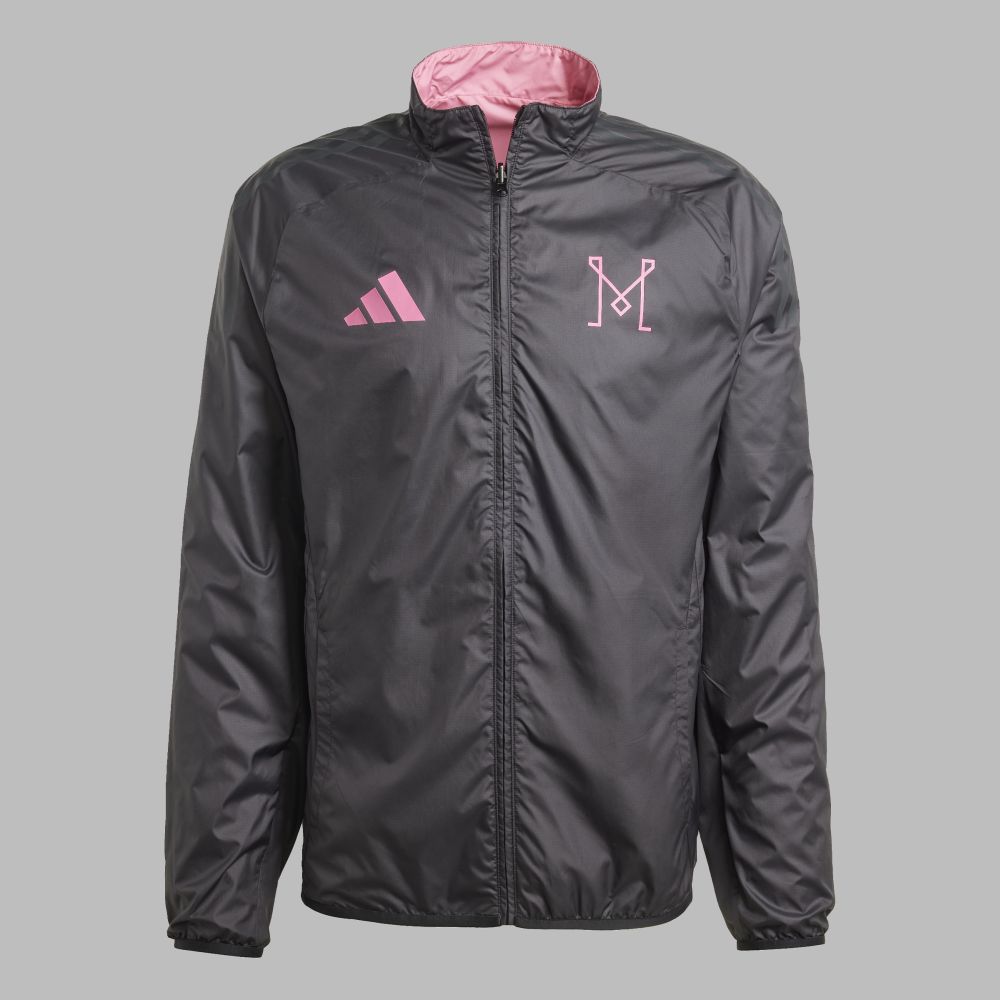 Chaqueta adidas Hombre Inter Miami Reversible - Rosa-Gris