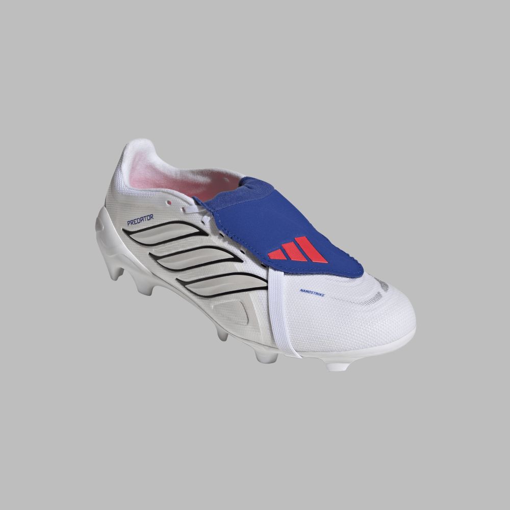 Guayos adidas Hombre Predator League Lengüeta Plegable FG - Blanco