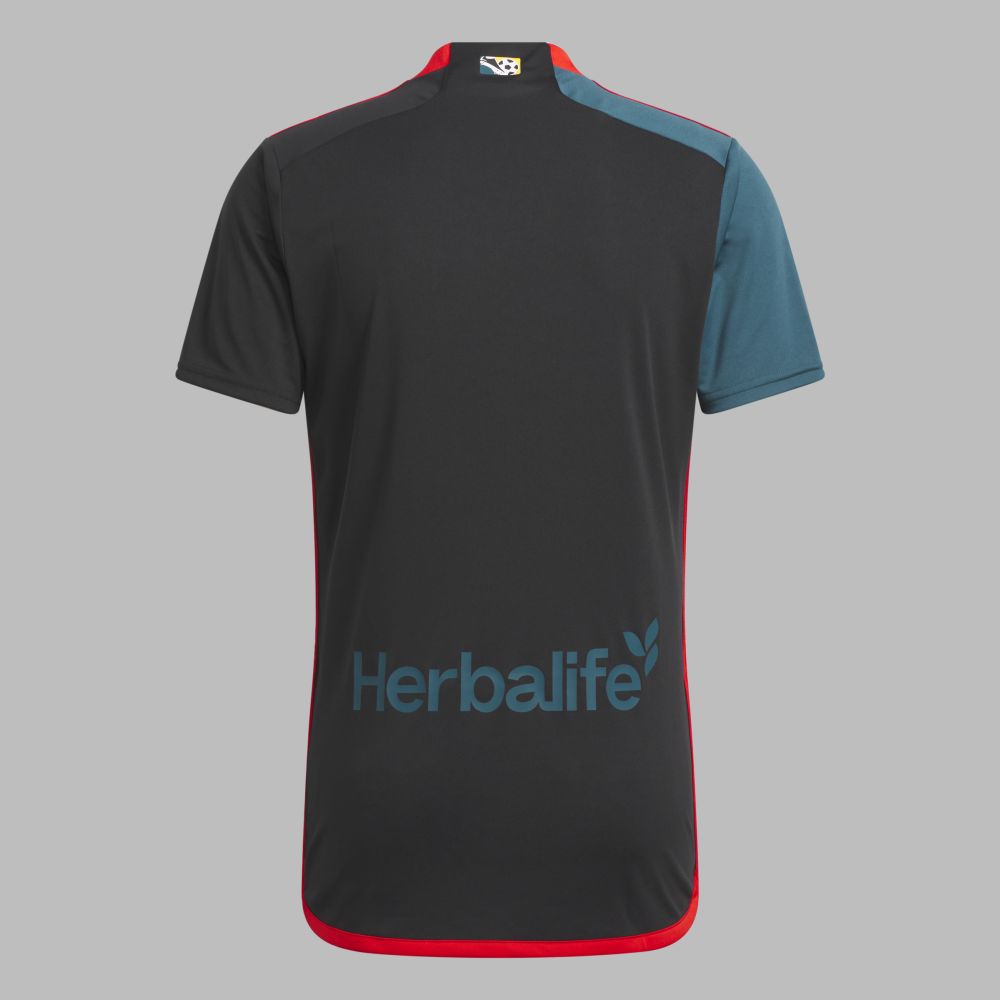 Camiseta adidas Hombre LA Galaxy - Negro-Azul