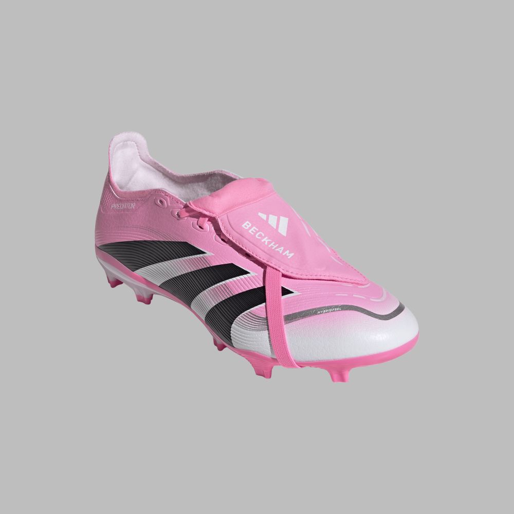 Guayos adidas Hombre Predator League Beckham FG/MG - Rosa/Blanco
