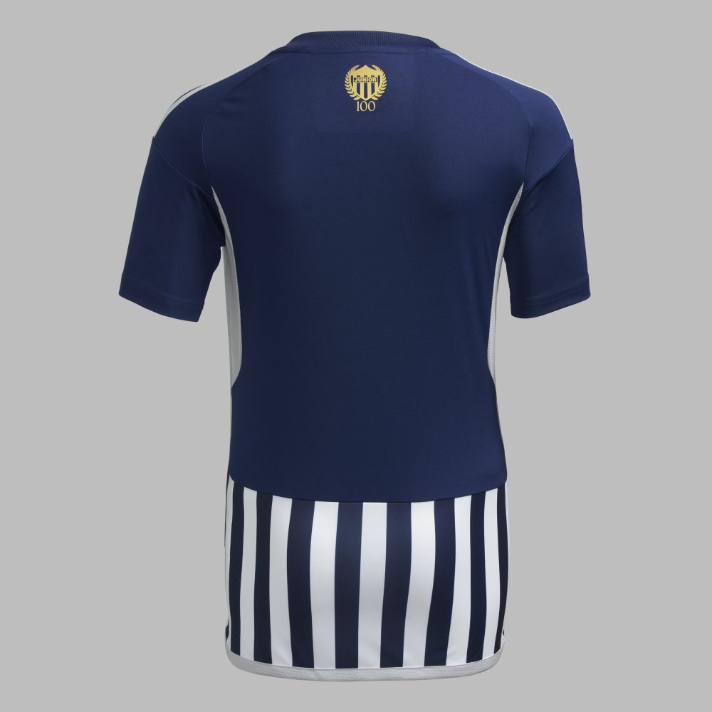 Camiseta adidas Mujer Visitante Junior 2024 - Azul-Blanco
