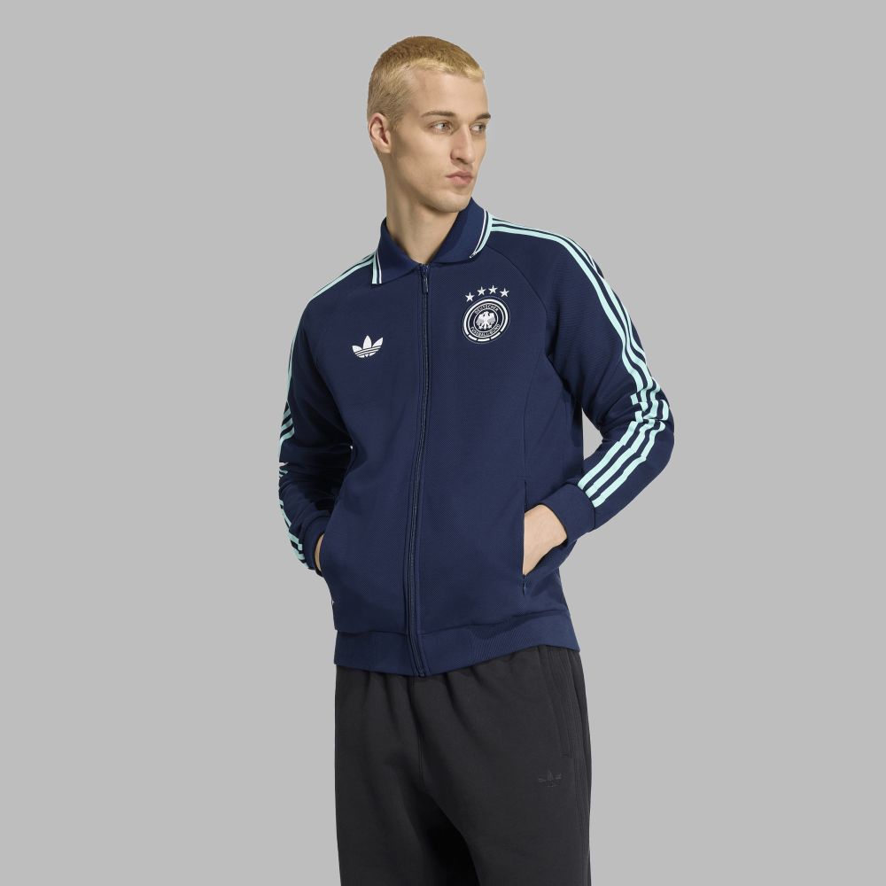 Chaqueta adidas Hombre Anthem Visitante Alemania - Azul