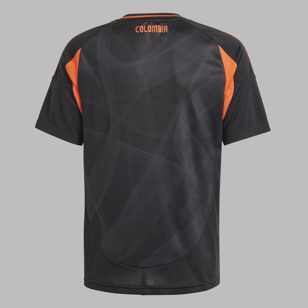 Camiseta adidas Kids 2da Sele Colombia 24 - Negro-Naranja