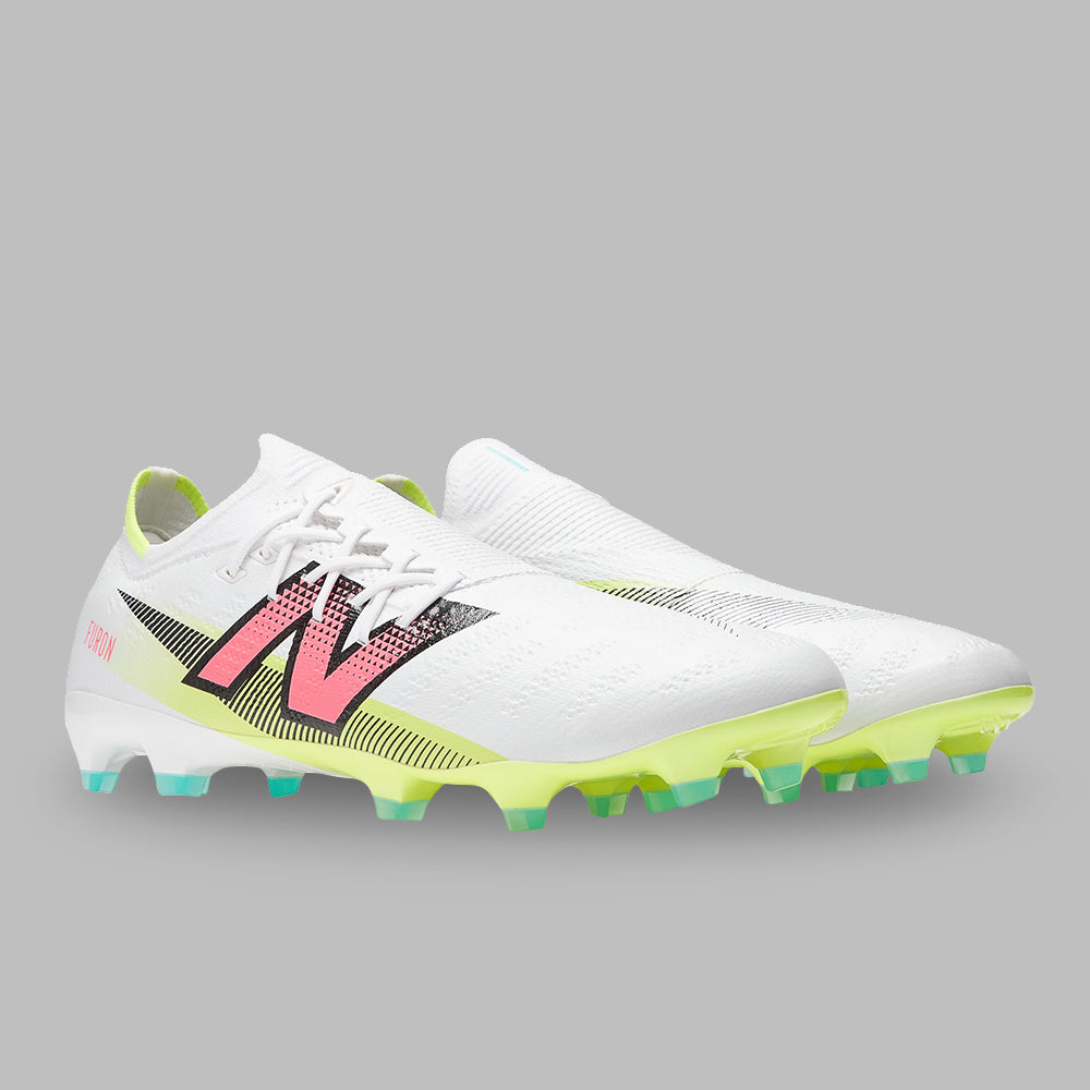 Guayos New Balance Hombre Furon Pro FG V7+- Blanco-Amarillo