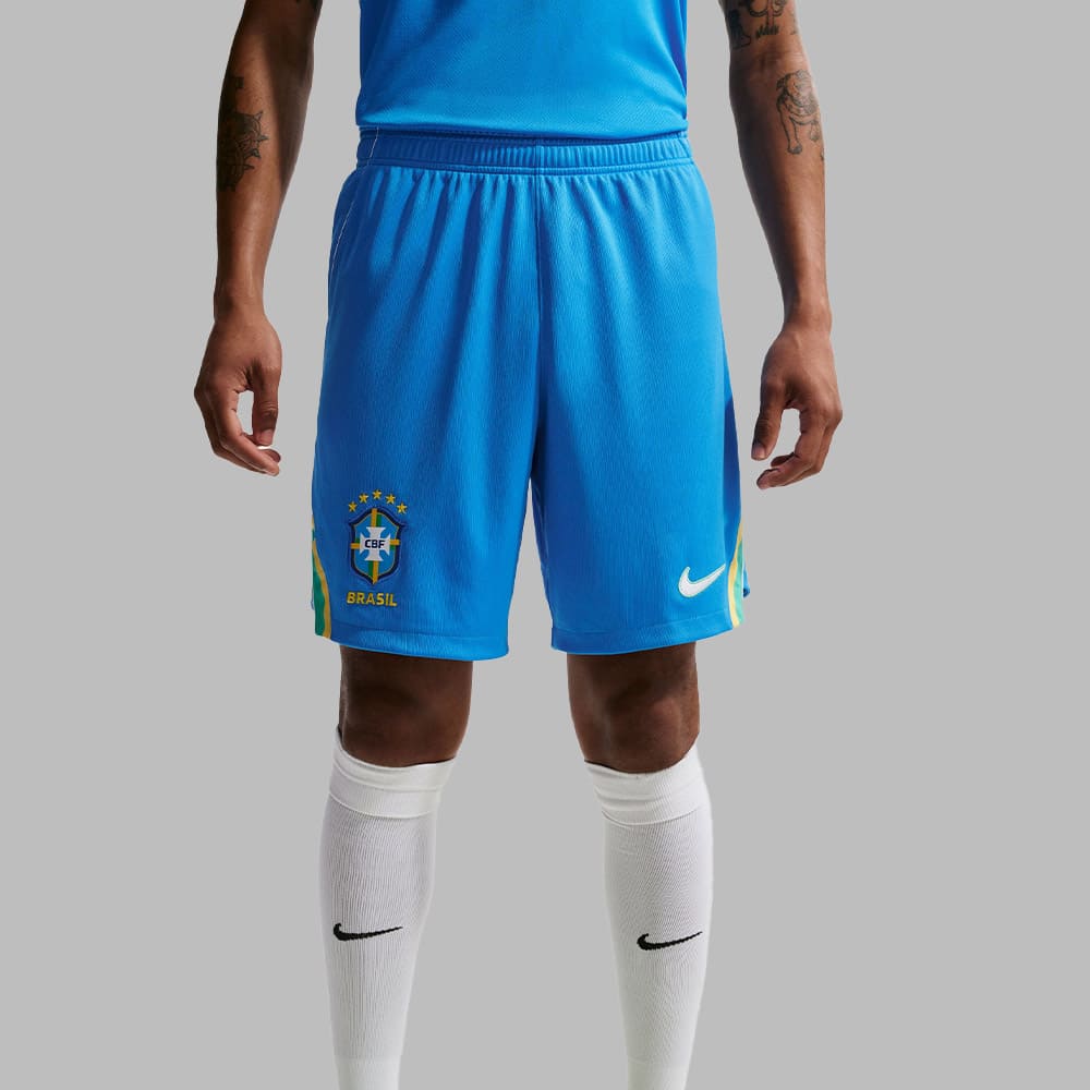 Pantaloneta Nike Hombre Brasil Local Stadium - Azul