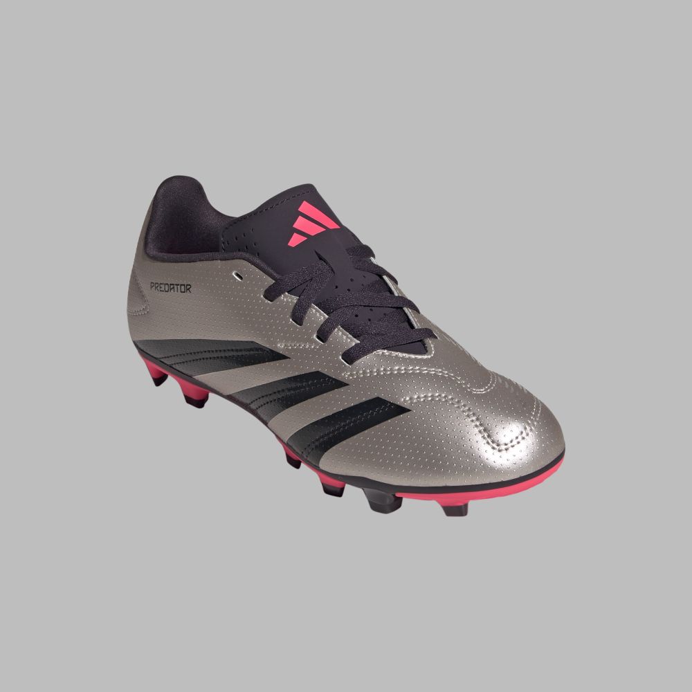 Guayos adidas Niño Predator Club FG/MG - Plateado-Negro