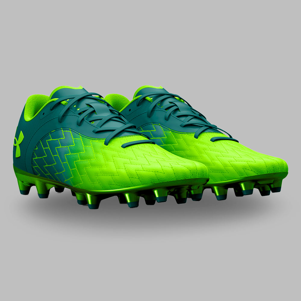 Guayos Under Armour Hombre Magnetico Select FG - Azul/Verde