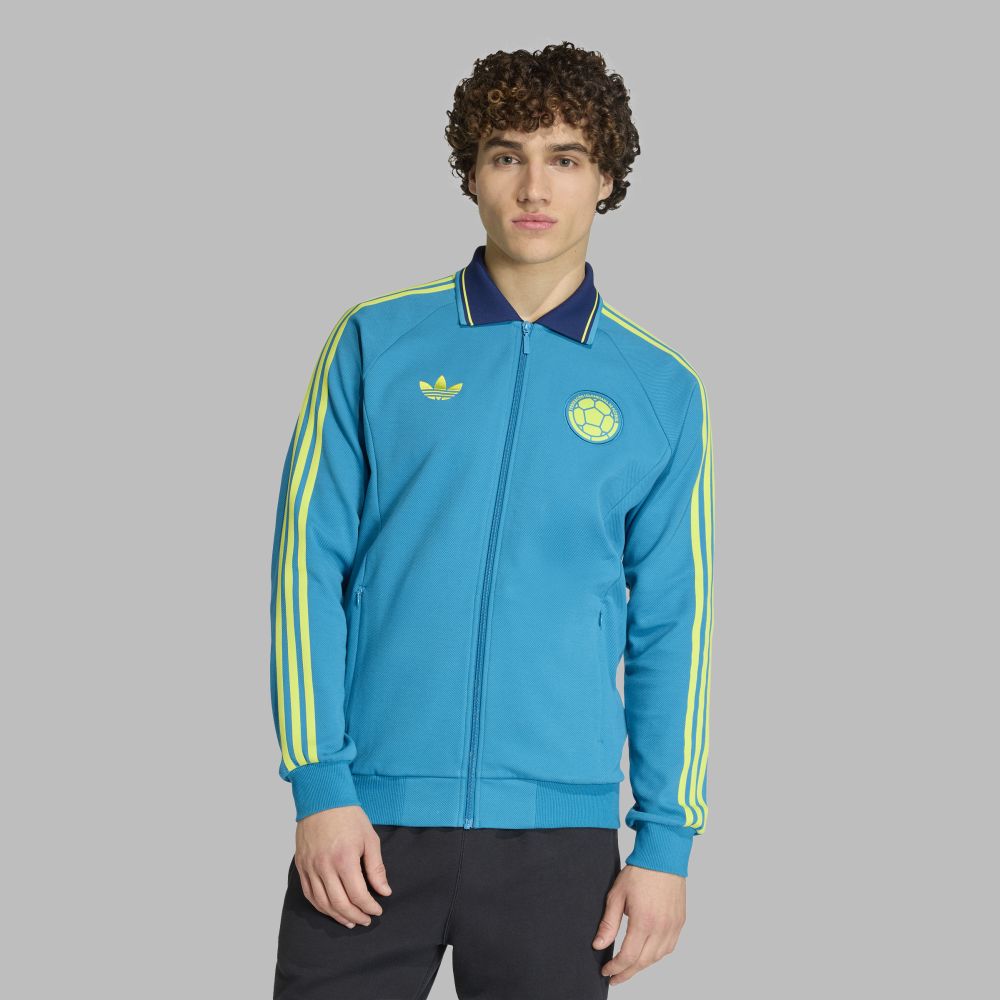 Chaqueta adidas Hombre Anthem Visitante Selección Colombia - Azul