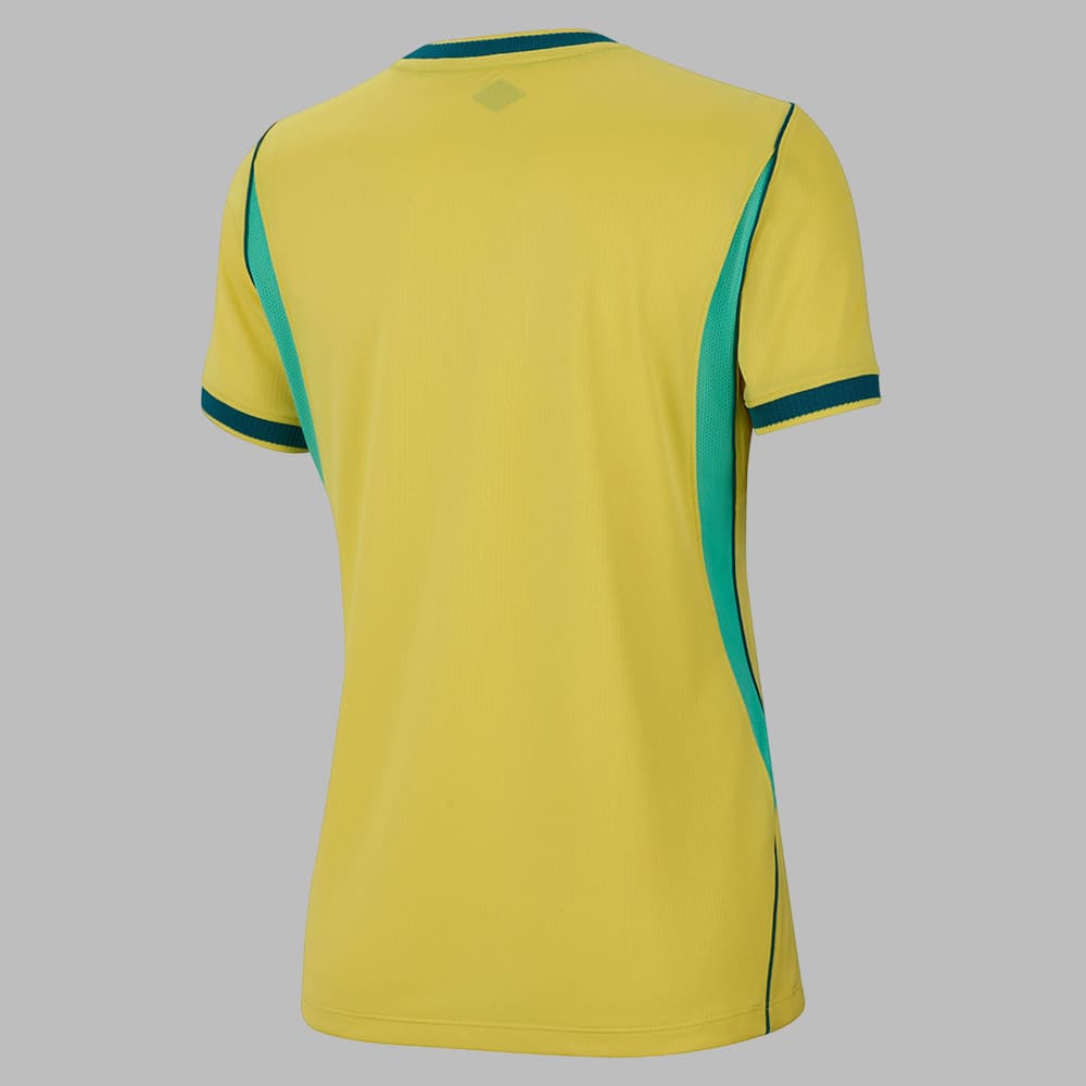 Camisetas Nike Mujer Brasil Local Stadium - Amarillo