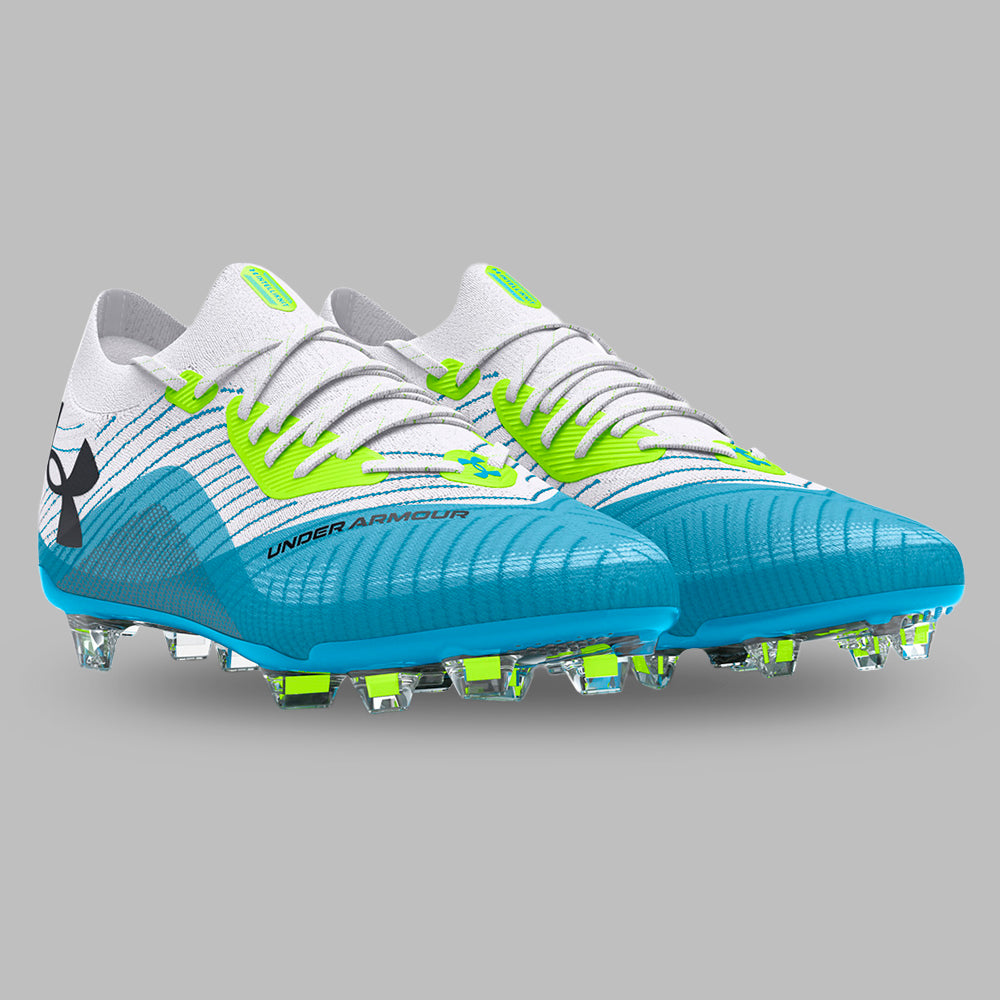 Guayos Under Armour Hombre Shadow Elite 2.0 FG - Blanco/Azul