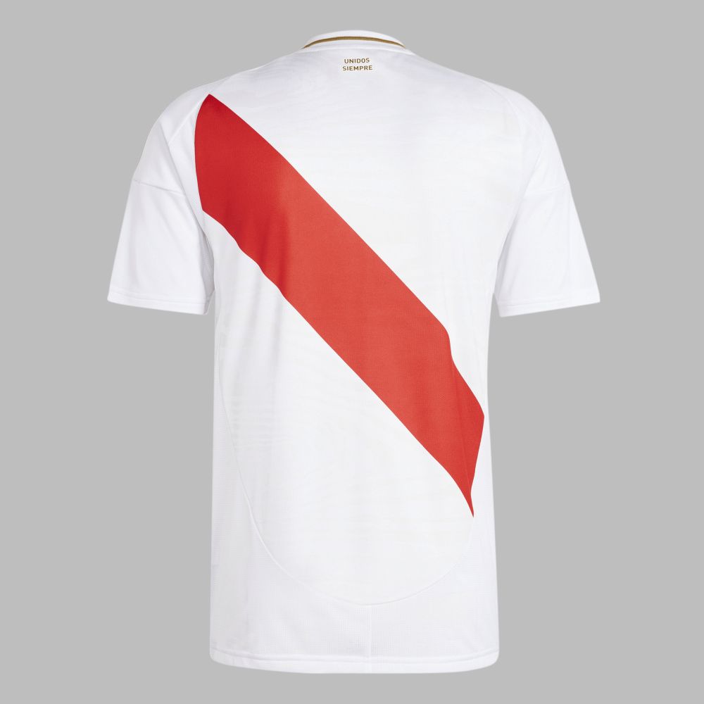 Camiseta adidas Hombre Local Peru 24 - Blanco - Rojo