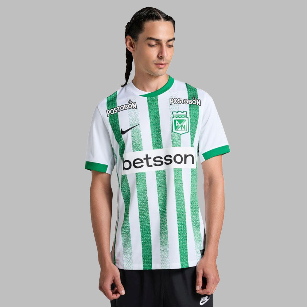 Camiseta Nike Hombre Atlético Nacional Local 25-Verde-Blanco