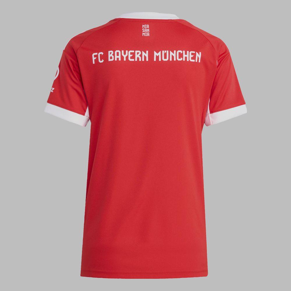 Camiseta adidas Mujer Local FC Bayern 25/26 - Rojo - Blanco