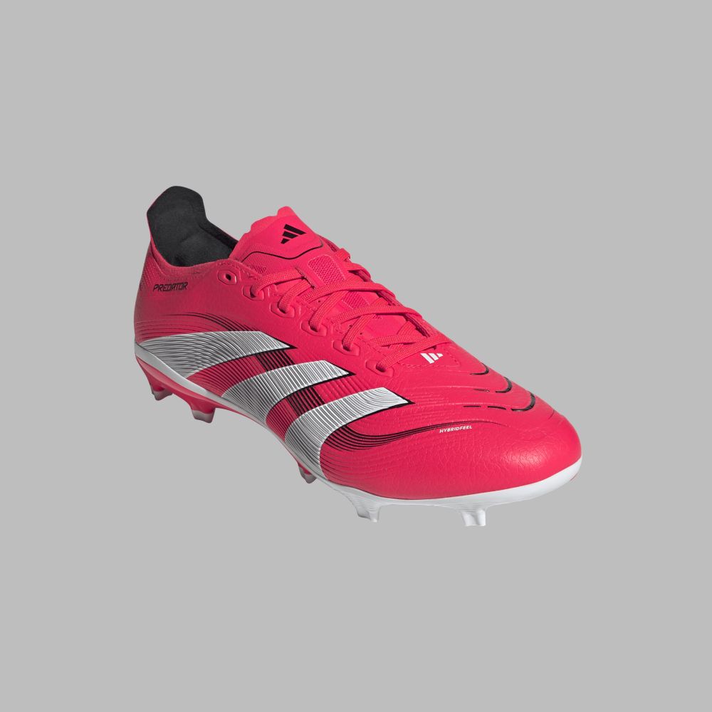 Guayos adidas Hombre Predator League FG/MG - Rojo-Blanco