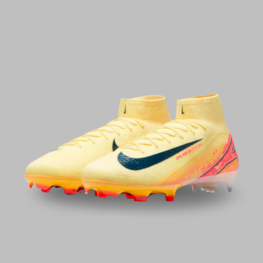 Guayos Nike Hombre Zm Superfly 10 Mbappé FG - Naranja-Rosado
