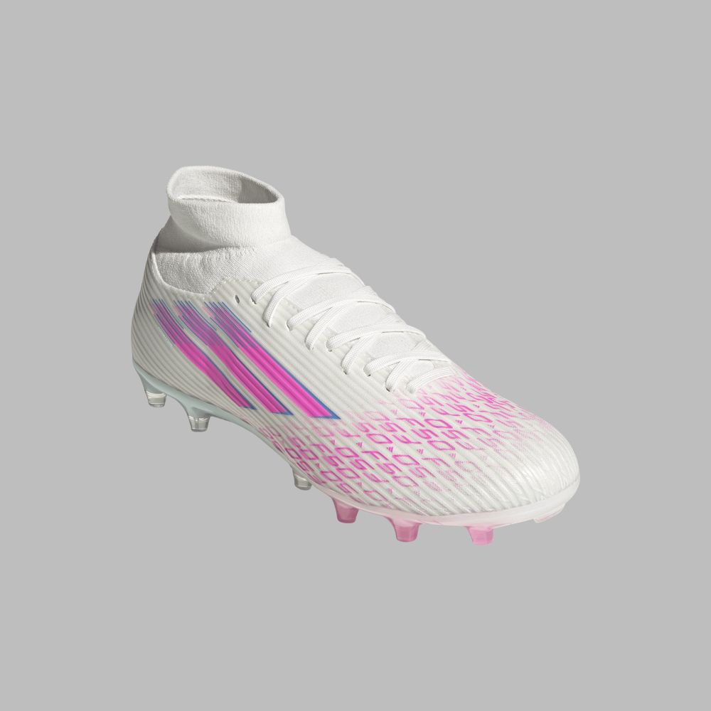 Guayos adidas Mujer F50 Sparkfusion League FG/MG - Blanco/Rosa