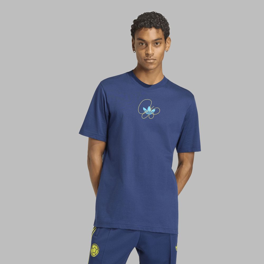 Camiseta adidas Hombre DNA Colombia - Azul