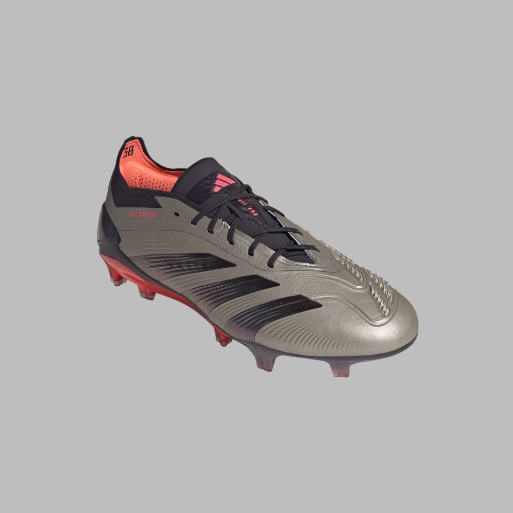 Guayos adidas Hombre Predator Elite FG - Gris-Negro