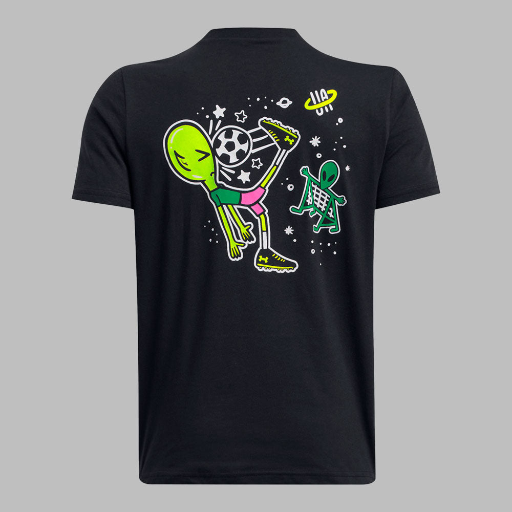 Camiseta Under Armour Kids Alien Soccer - Negro