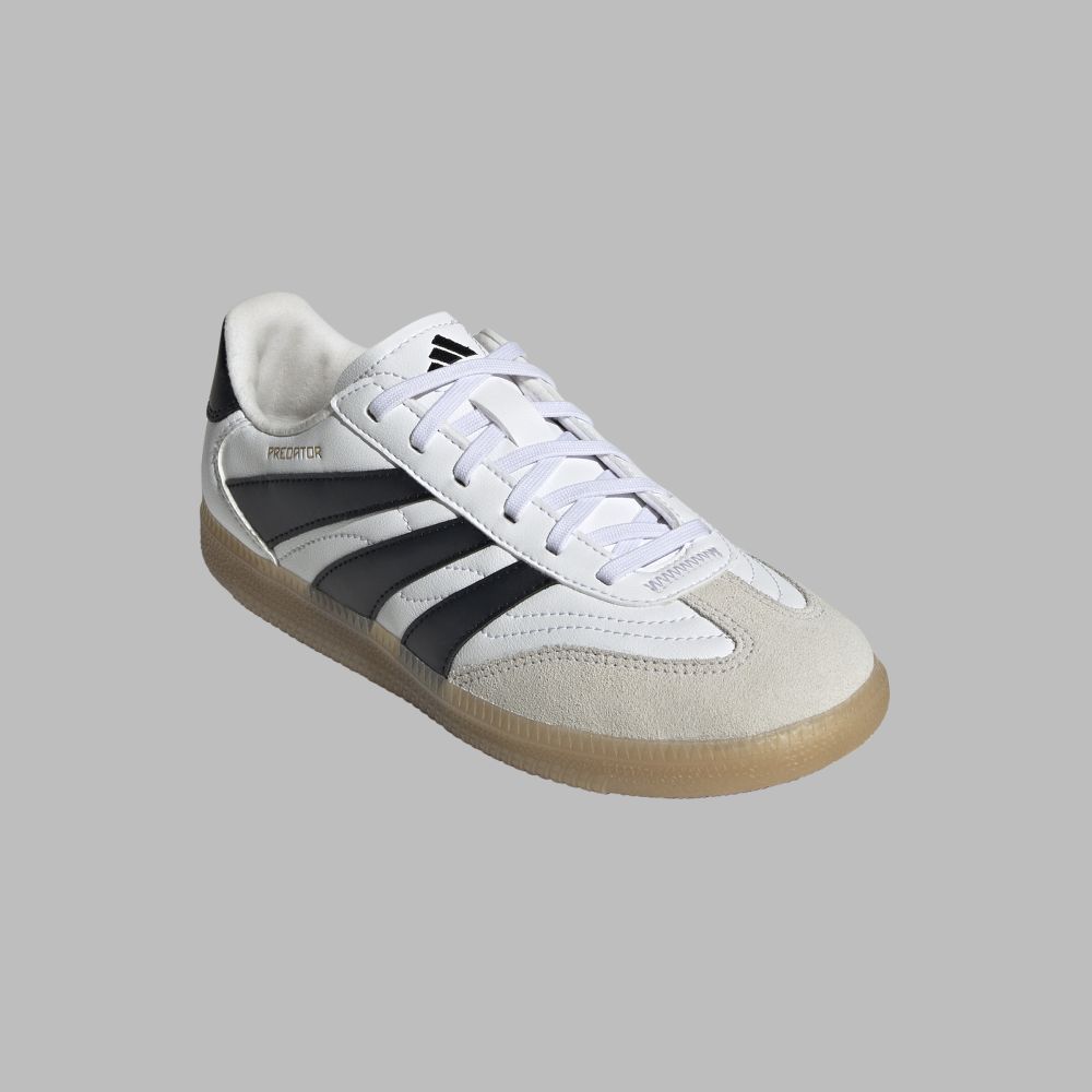 Tenis adidas Kids Predator Freestyle IN-Blanco-Negro