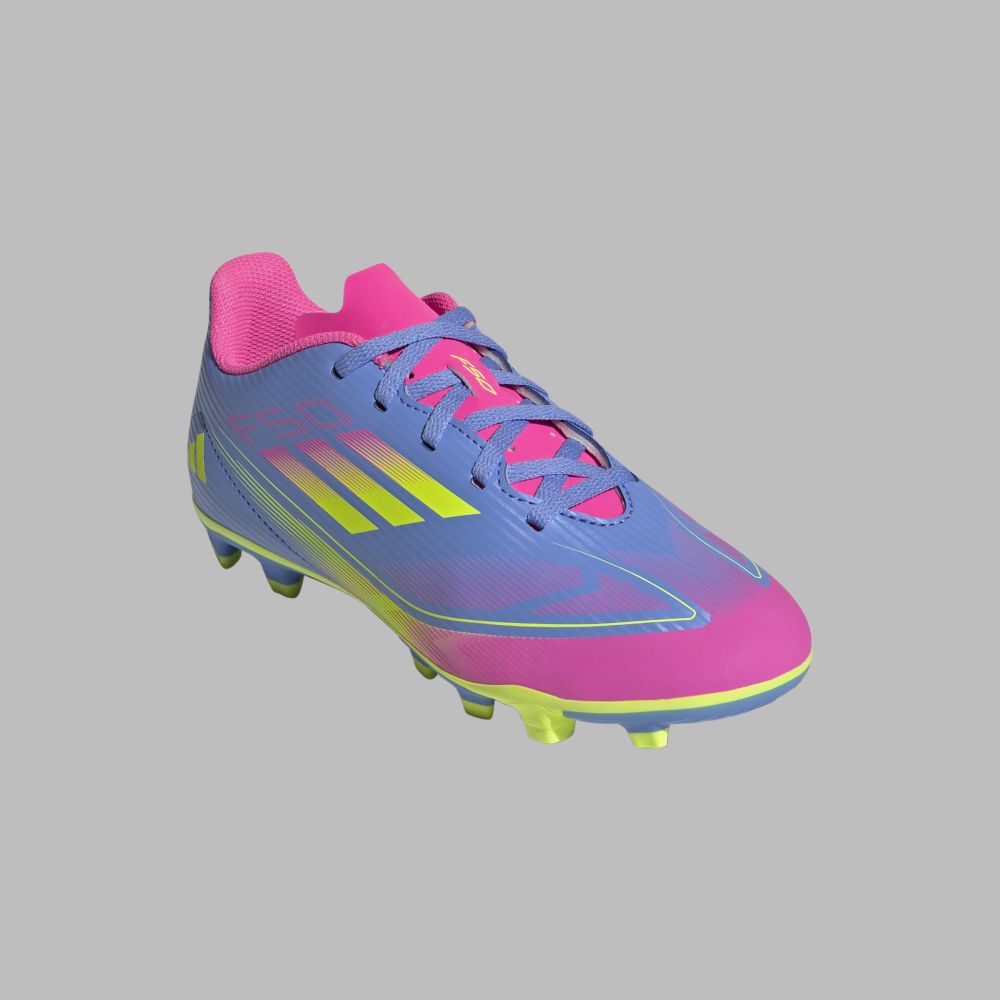 Guayos adidas Kids F50 Club FG/MG - Azul/Multicolor