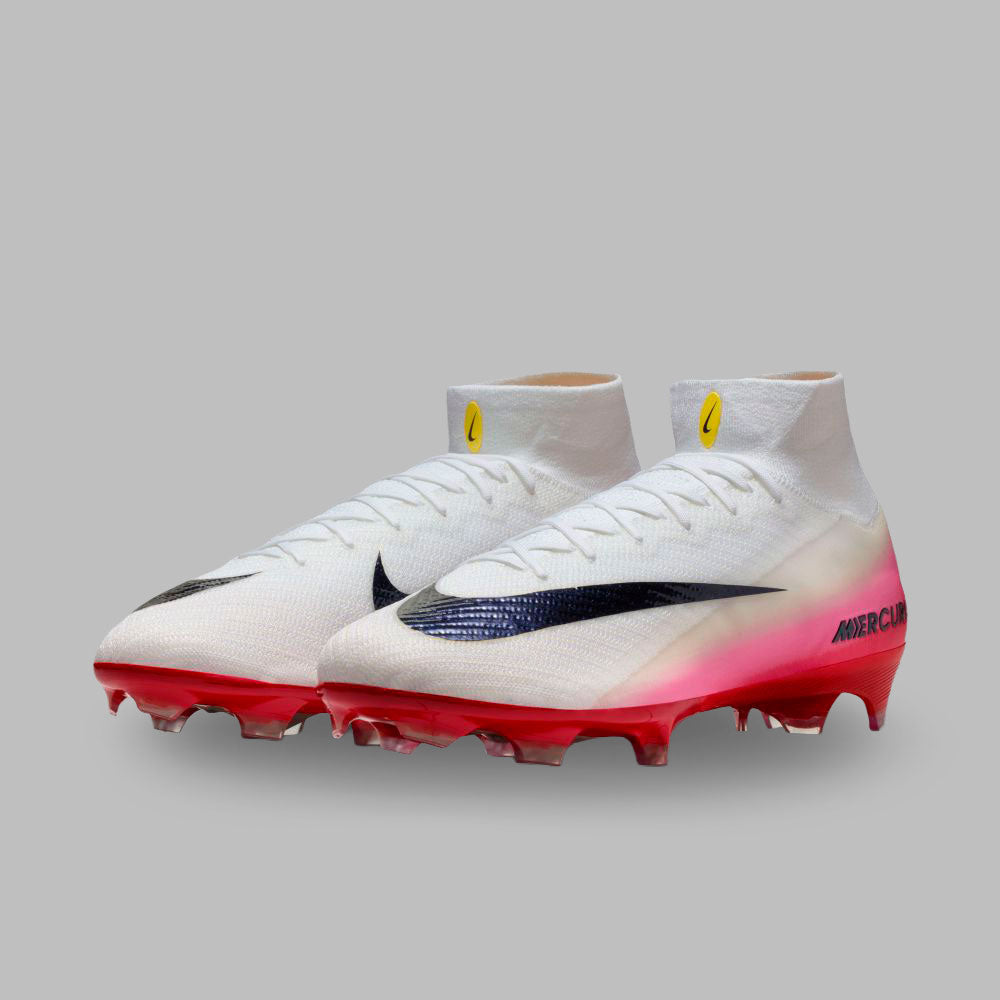 Guayos Nike Unisex Mercurial Superfly 10 Elite FG - Blanco/Rojo