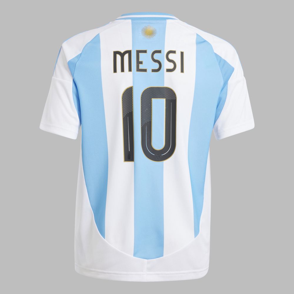 Camiseta adidas Kids Argentina 24 Messi Home - Azul-Blanco