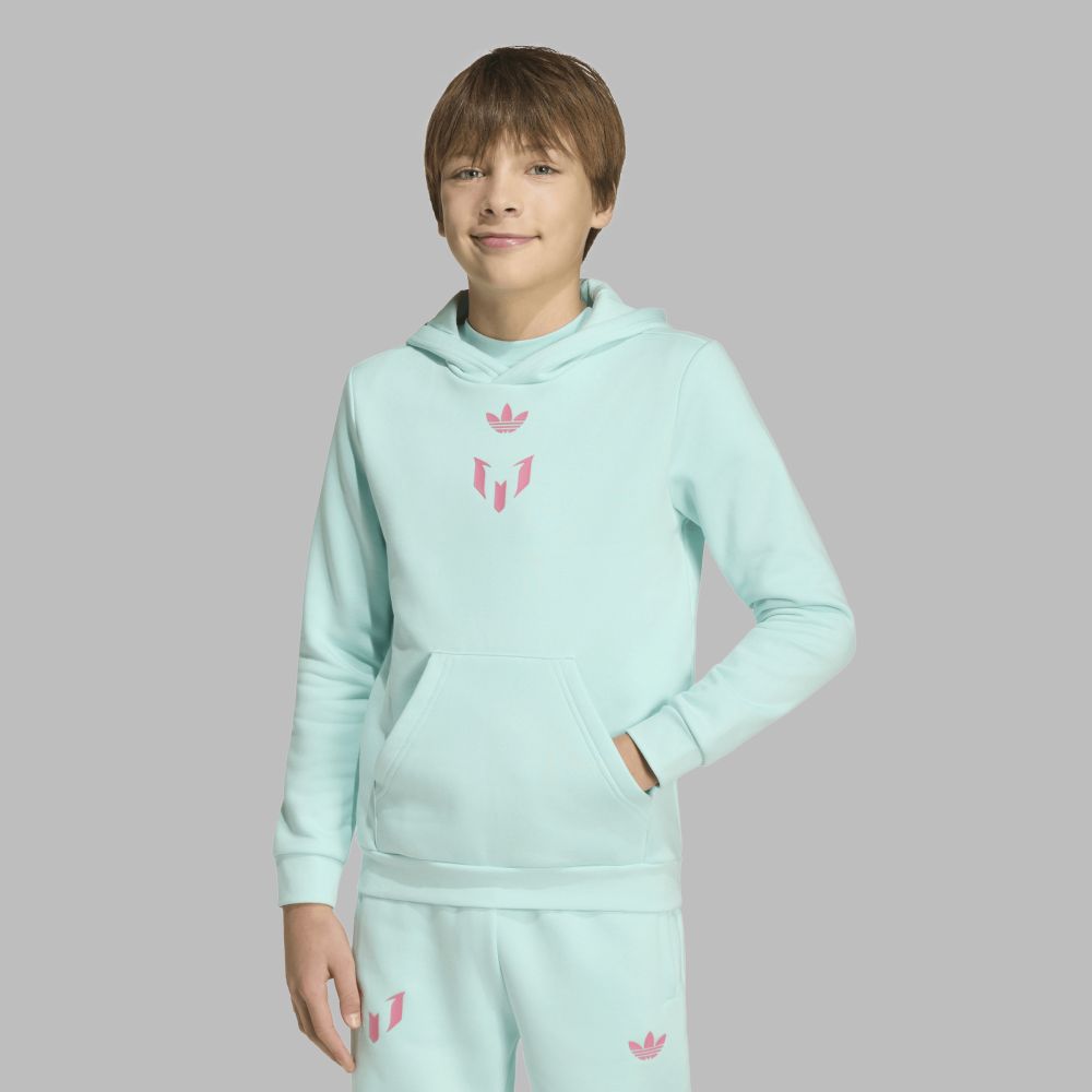 Buzo adidas Niños con Capucha Messi - Turquesa