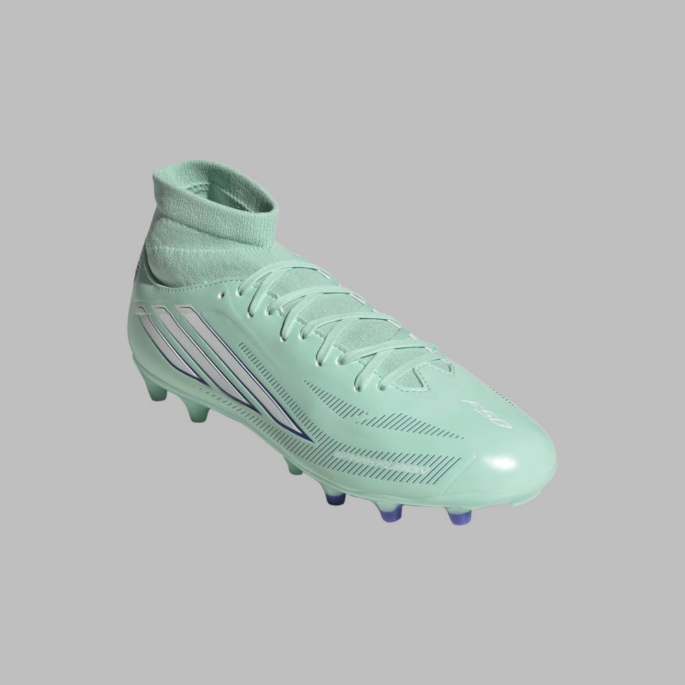 Guayos adidas Mujer F50 Sparkfusion Club Mid FG/AG - Verde - Fútbol | Terreno Firme y Césped Artificial
